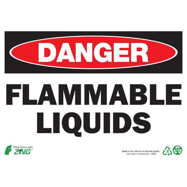 ZING Eco Safety Sign, Danger, 10X14- Model 2099